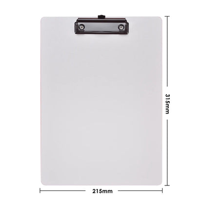 Blue A4 file folder clipboard with writing pad, memo clips, and test paper storage organizer for school and office supplies.