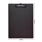 Blue A4 file folder clipboard with writing pad, memo clips, and test paper storage, ideal for school and office organization.