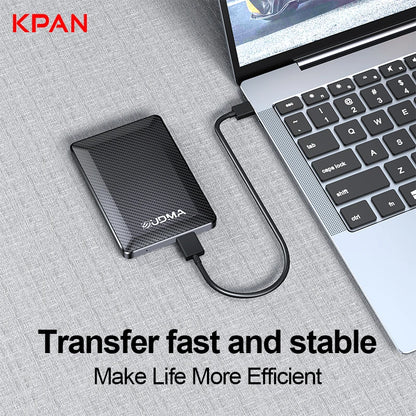 BackupMyFilesNow UDMA USB 3.0 external hard drive in blue, 320GB to 1TB capacity, durable HDD for PC and laptop data backup.