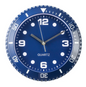Italian Home living room quartz clock by BACKUPMYFILESNOW.COM® featuring a retro noiseless design and blue dial.