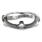 Industrial safety goggles with clear anti-fog lenses for men and women, designed to fit over glasses for lab and industrial eye protection.