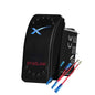 Blue and red LED 12V Starlink rocker switch, waterproof marine toggle switch for Starlink dish antenna and router control in Strada Hilux.