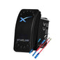 Blue and red LED 12V Starlink rocker switch, waterproof marine toggle switch for Starlink dish antenna and router control.