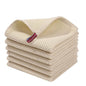 Blue cotton dishcloths with honeycomb texture, soft, absorbent kitchen rags for cleaning, face washing, and household use.
