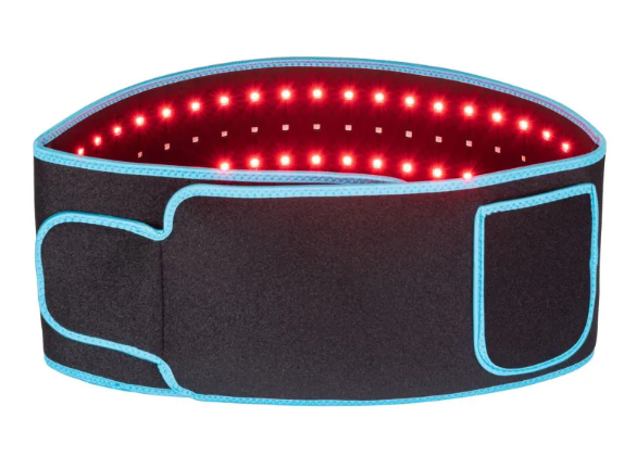 Blue LED Infrared Belt Therapy Device by BackupMyFilesNow.com showing a wearable belt with LED lights for infrared therapy.