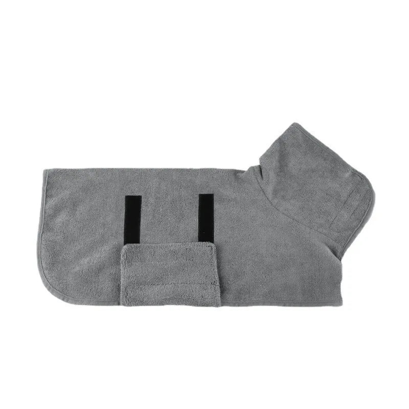 Blue pet bathrobe from BACKUPMYFILESNOW.COM®, fast drying towel for pets, with a cozy, absorbent design for quick drying.
