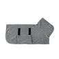 Blue pet bathrobe from BACKUPMYFILESNOW.COM®, quick-drying pet towel designed for easy drying after baths.