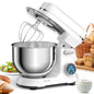 Red BioloMix Kitchen Food Stand Mixer with 1200W DC motor, 11 speeds, digital OLED screen, dough hook, and whisk attachments.