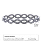 Black triangle beads stretch bracelet for men and women, unisex hematite wristband, handmade jewelry with gallstone accents.