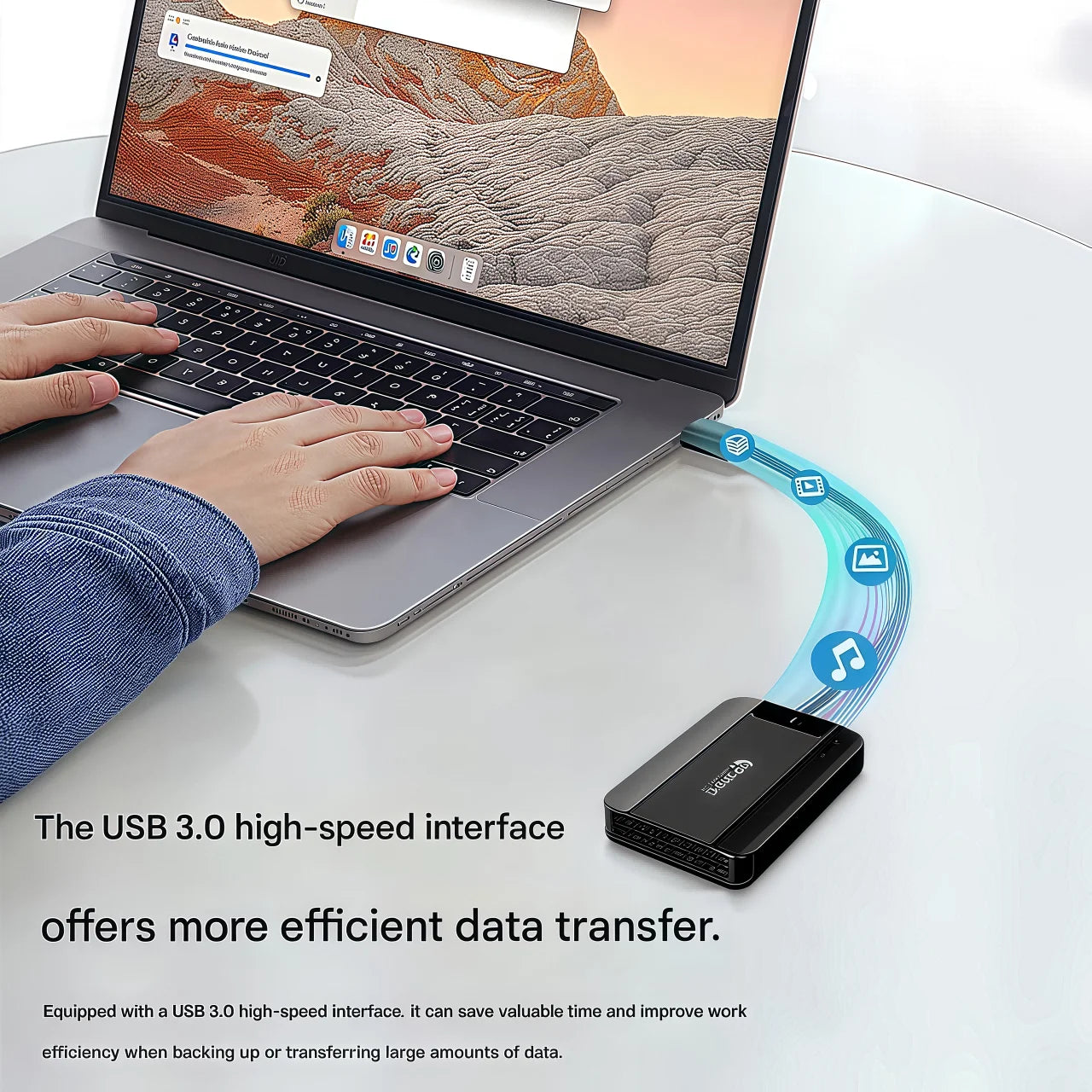 Data Fox Dual-Use External HDD X25 in black and silver, 2.5-inch metal case with USB 3.0 for game storage and PC backups