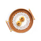 Upgraded rattan woven storage basket for snacks and fruits, featuring a natural design for organized kitchen or pantry use.