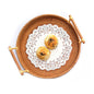 Upgraded rattan woven storage basket for snacks and fruits, featuring a stylish design for organized kitchen or dining space.