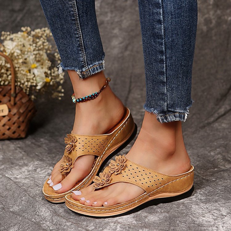 Women's hollow platform sandals by BACKUPMYFILESNOW.COM® with stylish design and thick sole, perfect for casual summer wear.
