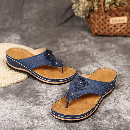 Women's hollow platform sandals by BACKUPMYFILESNOW.COM® featuring stylish design and chunky soles on a neutral background.