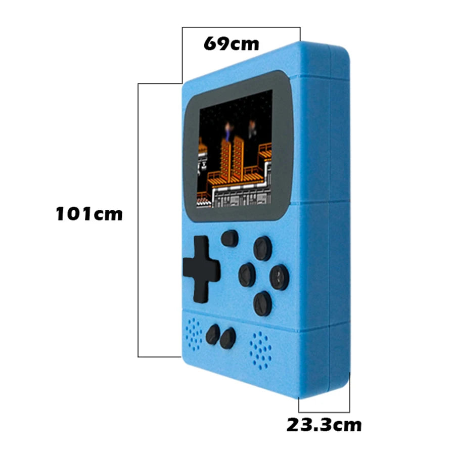 GAMINJA GC36 mini retro video game console with built-in 198 games, 2.4-inch color TFT screen, handheld gaming device for kids