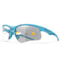 Photochromic sunglasses for men and women, outdoor MTB cycling, windproof sports eyewear with stylish design and UV protection.