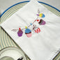 Set of 100 embroidered cloth table napkins, absorbent kitchen tea towels, 45x70cm, ideal for photography and home use.