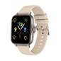 Silver steel 2024 smart watch with 1.44-inch color screen, Bluetooth call, blood oxygen and pressure monitoring for men and women.