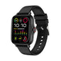 Silver steel 2024 smart watch with 1.44-inch color screen, Bluetooth calls, blood oxygen and pressure monitoring for men and women.