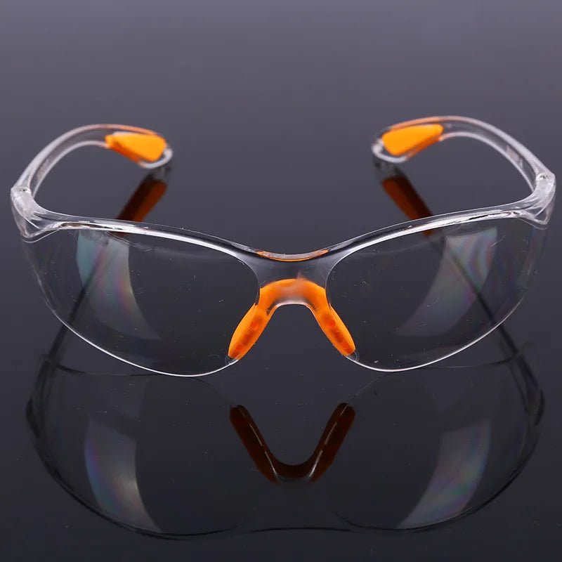 Unisex safety goggles with anti-splash, windproof, and dustproof design for industrial work, cycling, and eye protection.