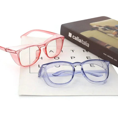 BackupMyFilesNow® safety glasses with anti-fog goggles, side shields, and blue light protection for men and women.