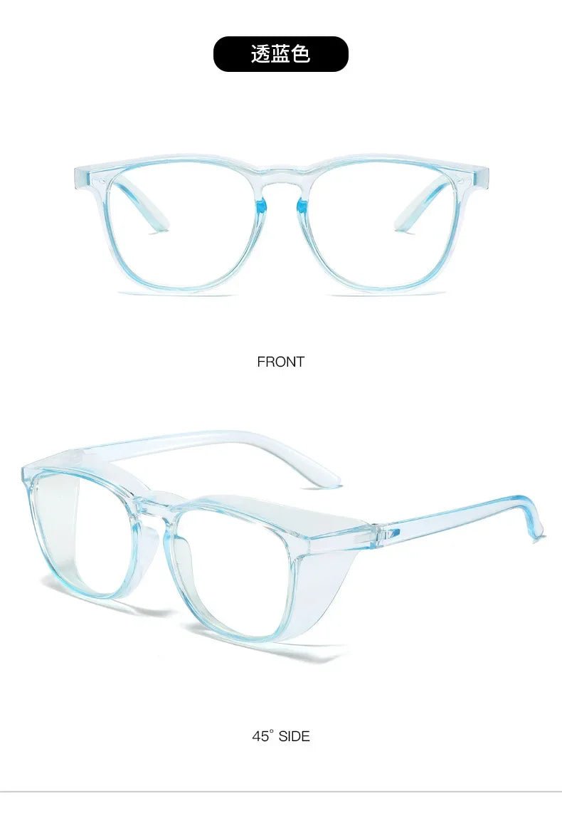 BackupMyFileSNOW® safety glasses with anti-fog goggles, side shields, and blue light protection for men and women.