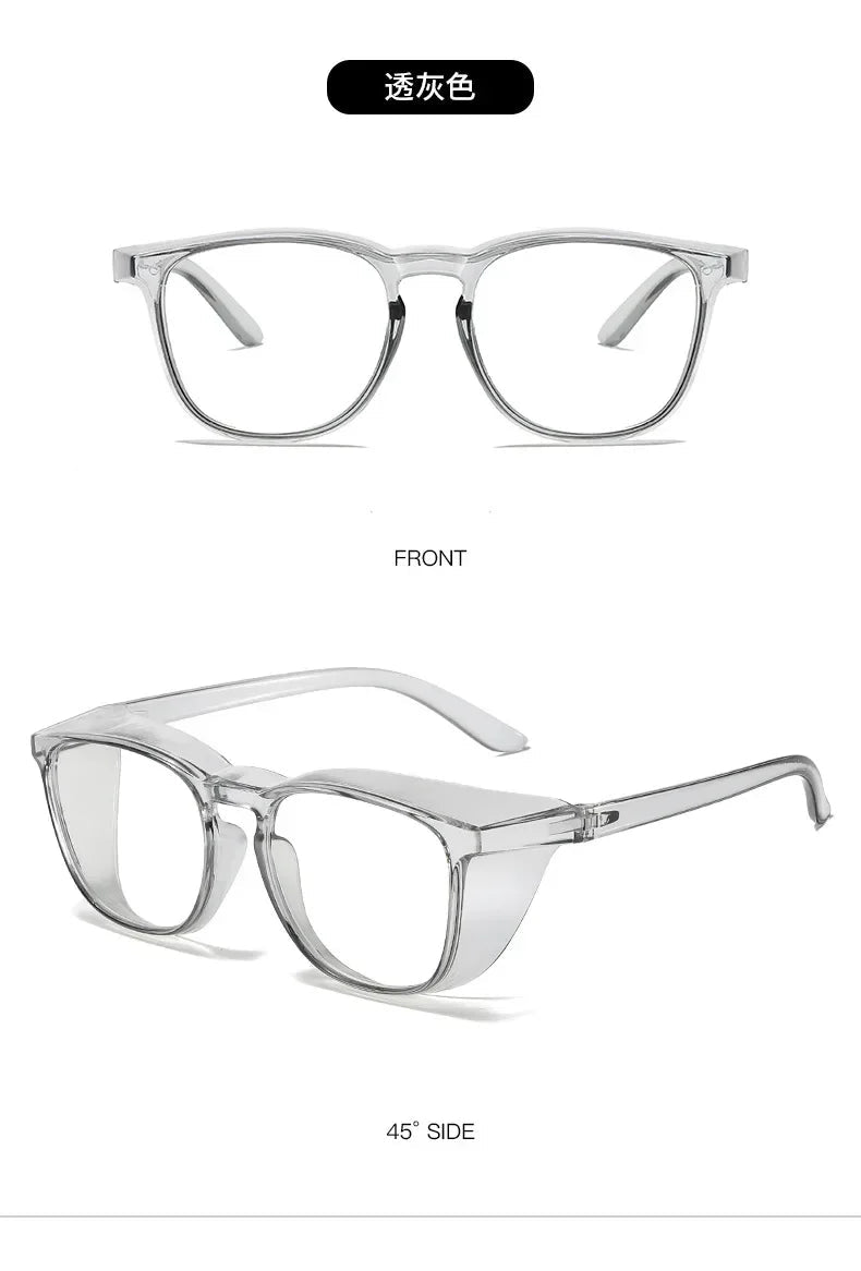 BackupMyFileSnow® safety glasses with anti-fog goggles, protective side shields, and blue light filtering for men and women.