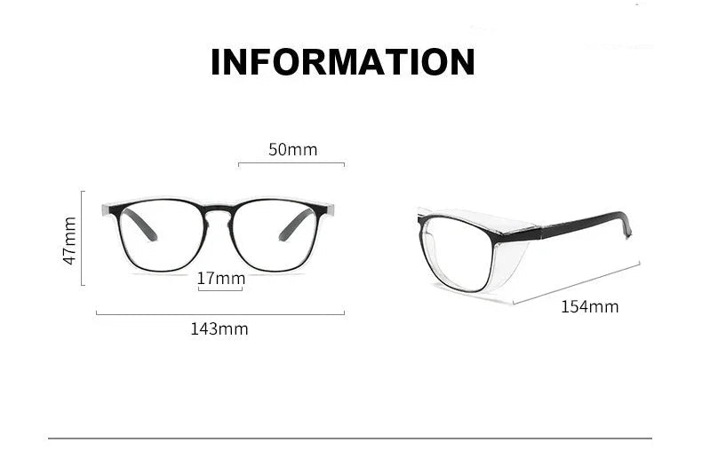 BACKUPMYFILESNOW.COM® safety glasses with anti-fog goggles, side shields, and blue light protection for men and women.