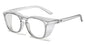 BackupMyFilesNow® safety glasses with anti-fog goggles, side shields, and anti-blue light protection for men and women.