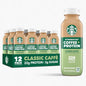 BackupMyFilesNow Starbucks Coffee & Protein Caffe Mocha iced coffee bottles, 12 fl oz, 12-pack, high protein, no added sugar