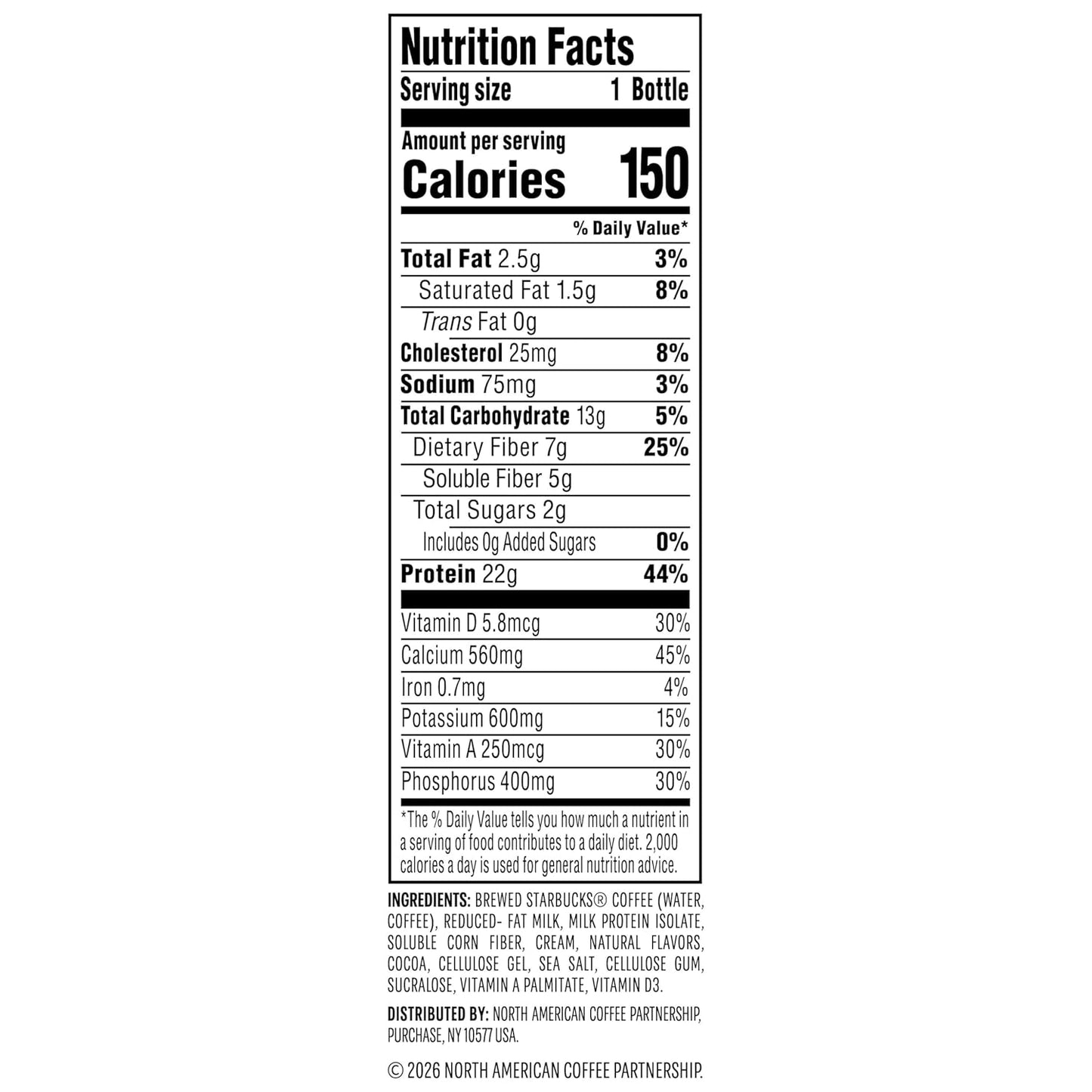 BackupMyFilesNow® Starbucks Coffee & Protein Caffe Mocha 12 fl oz bottles, 12-pack, high protein iced coffee with 22g protein.