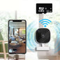HD WiFi security camera with remote monitoring, 2-way audio, motion detection, and cloud storage for surveillance.