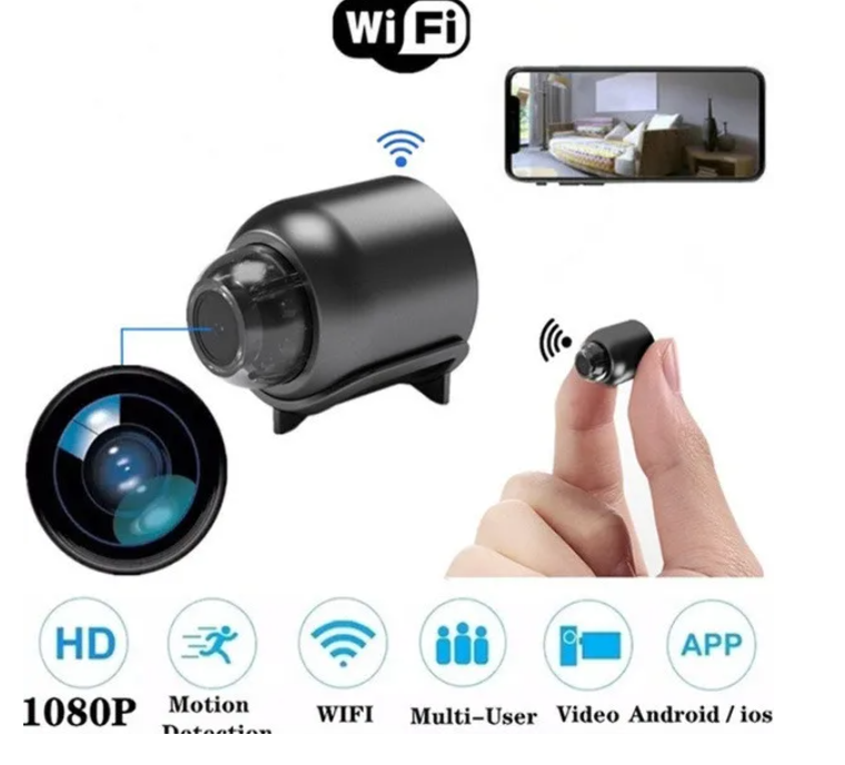 Indoor baby monitor security camera by BackupMyFilesNow.com with 64GB storage for reliable indoor surveillance.
