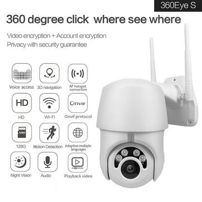 1080p wireless outdoor WiFi security camera by BackupMyFilesNow.com showing weather-resistant design and camera lens for home security.