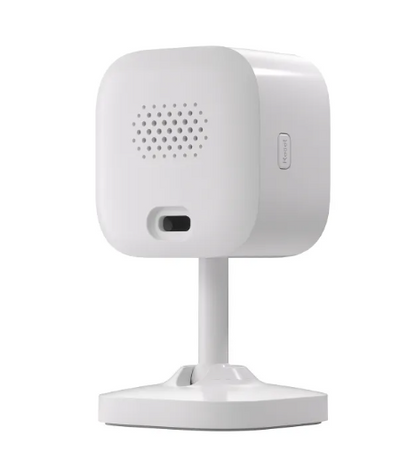 Smart Home Security Camera by BackupMyFilesNow.com with 2MP resolution, black compact design, and wide-angle lens for home monitoring.