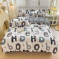 Cartoon-style kids bed sheet set with cute bunny print, breathable and durable bedding for Queen or King size, from BACKUPMYFILESNOW.COM.