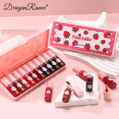 10-pack BackupMyFilesNow.com water stain lipstick set featuring lightweight, non-fading lip lotion with lasting color and glossy finish.