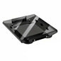 Starlink Mini aluminum transparent roof magnetic mounting bracket on vehicle roof rack, designed for car and RV installation.
