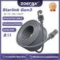 ZOERAX Starlink Gen 3 Ethernet Cable by BACKUPMYFILESNOW.COM, 30ft shielded CAT6 U/FTP wire for Starlink router.