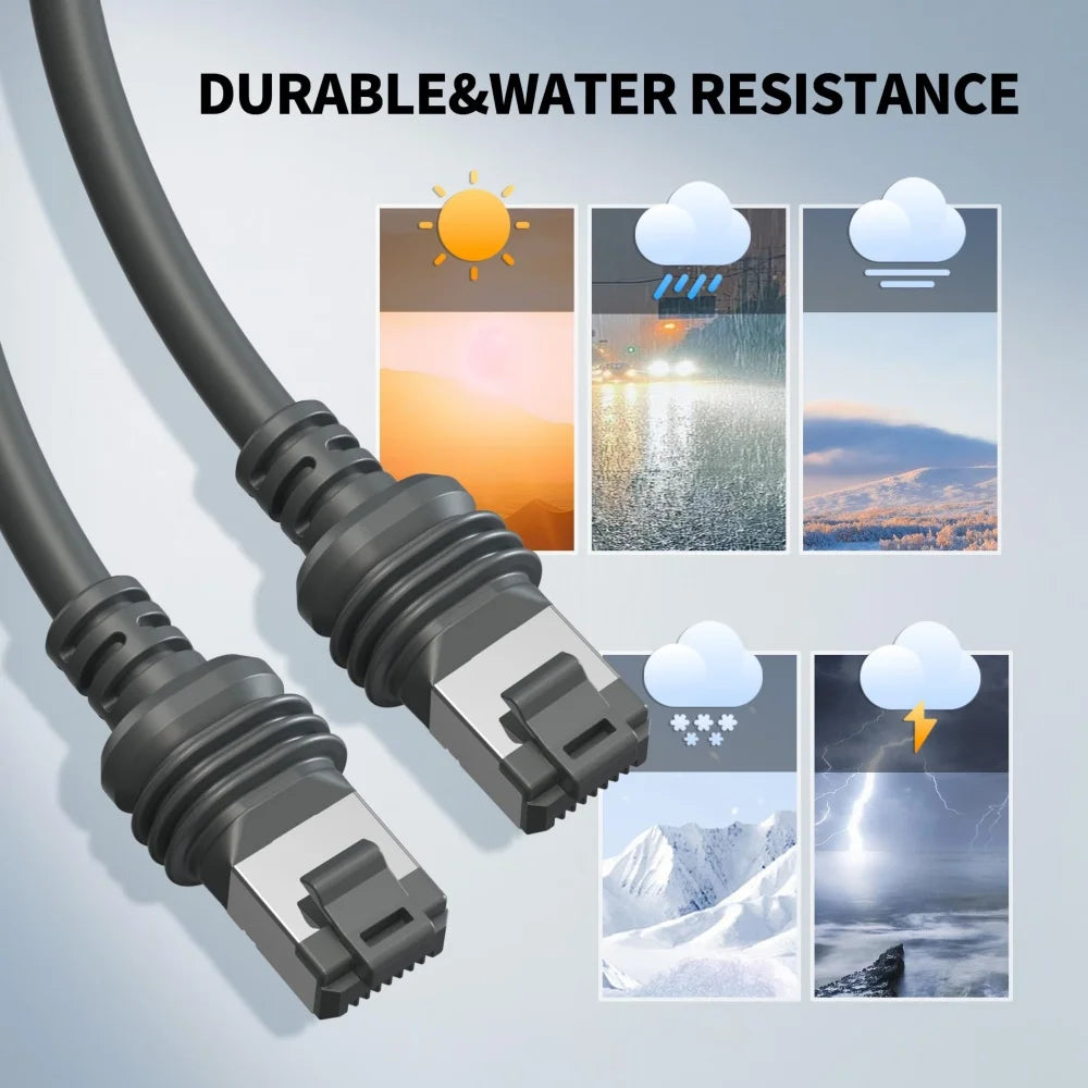 Z0ERAX Starlink Gen 3 Ethernet Cable, CAT5e/CAT6 U/FTP shielded wire, 30ft, for Starlink router, high-speed data transfer