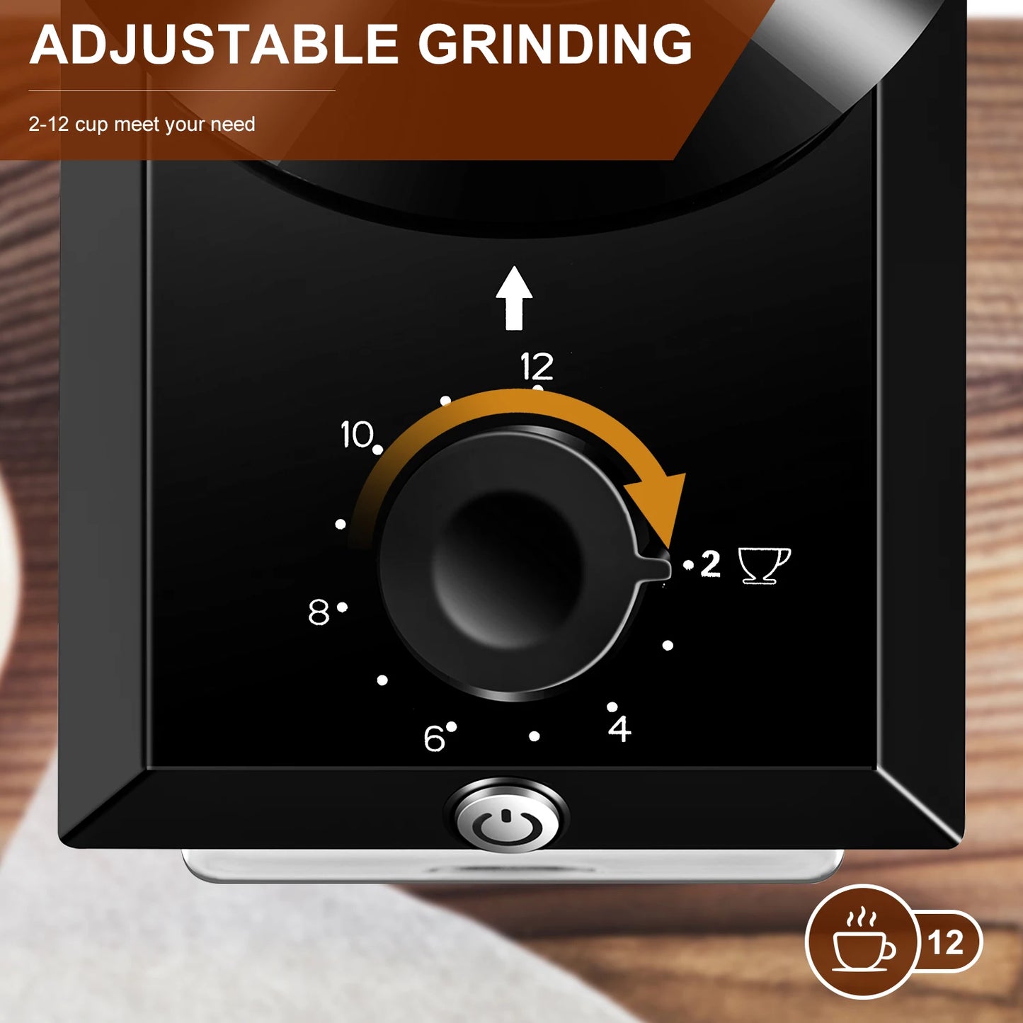 Electric BackupMyFilesNow.com automatic burr mill coffee grinder with 28 adjustable gears for espresso, French press, and drip brewing.