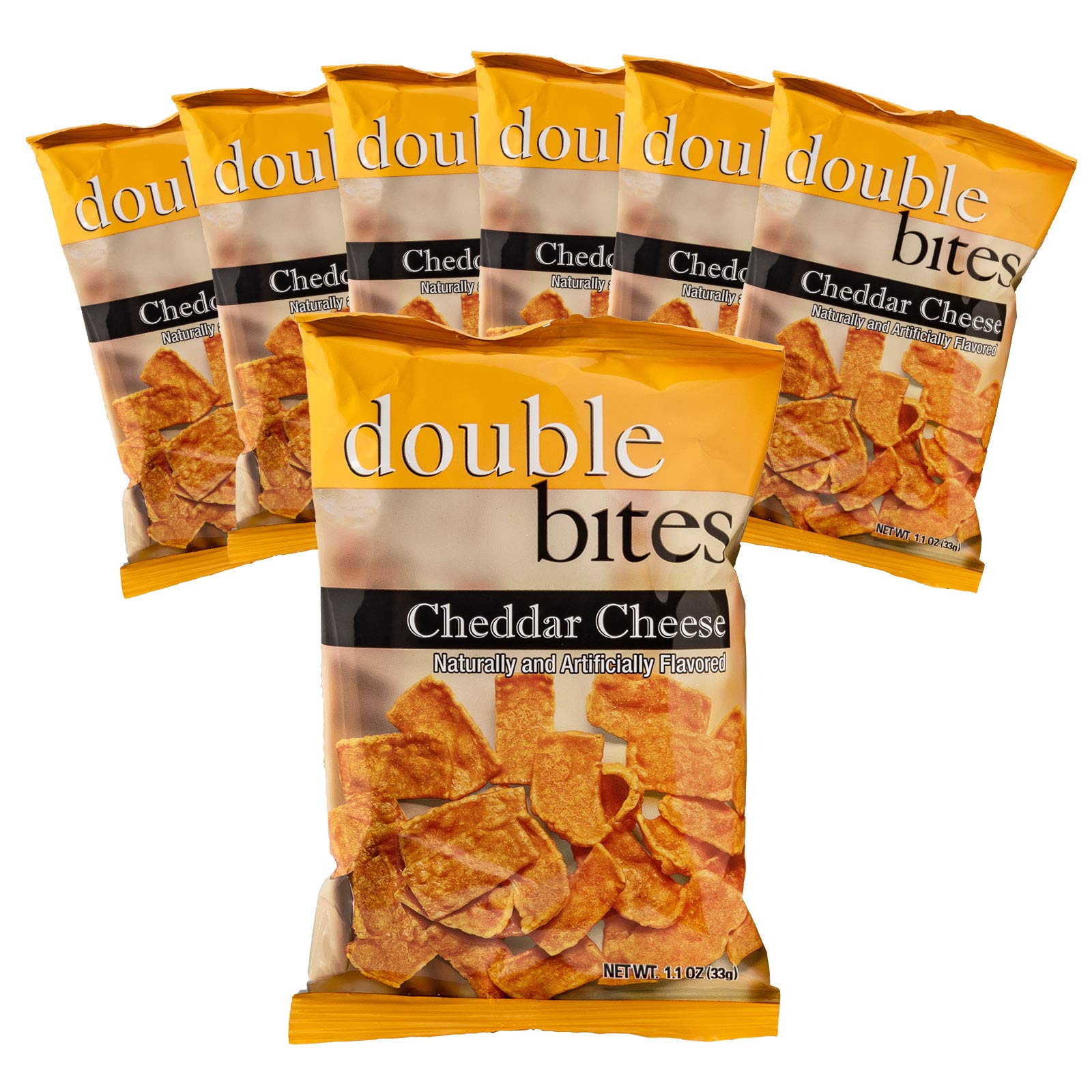 BackupMyFilesNow Cheddar Cheese Double Bites high-protein, low-carb, gluten-free chips in a snack pack, crunchy diet-friendly chips.