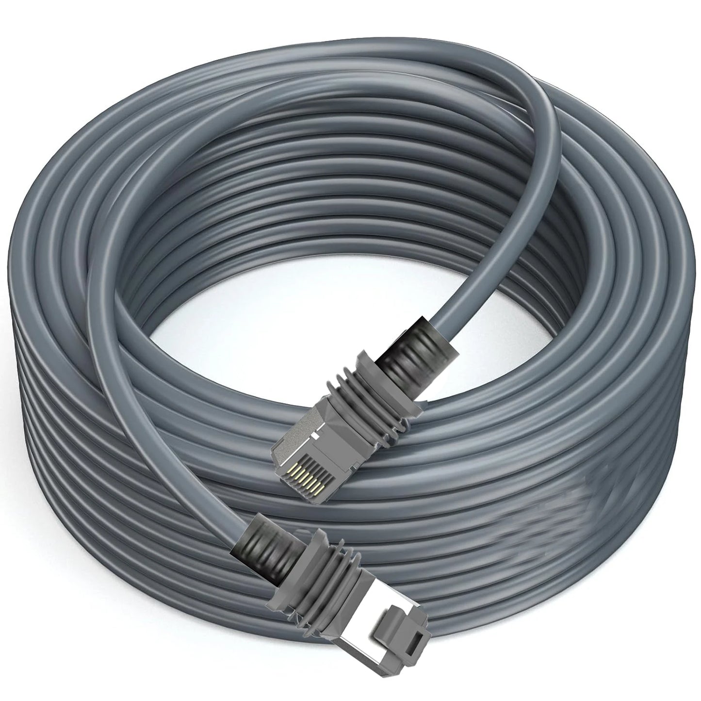 147ft Black CAT6 Ethernet cable for Starlink Gen3 outdoor satellite internet, compatible with Starlink V3 dish, by BACKUPMYFILESNOW.COM®
