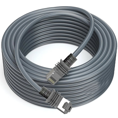 147ft Black CAT6 Ethernet cable for Starlink Gen3 outdoor satellite internet, compatible with Starlink V3 dish, by BACKUPMYFILESNOW.COM®