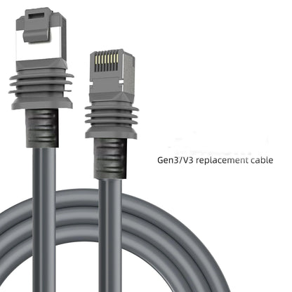147ft BACKUPMYFILESNOW.COM® CAT6 outdoor Ethernet cable for Starlink Gen3 satellite internet and V3 dish connection.