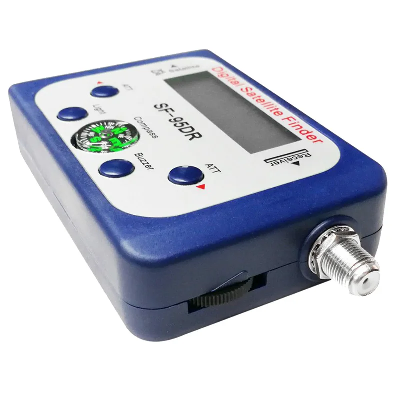 2025+ Digital 95DR Satellite Signal Meter with LCD display, TV receiver and satellite finder for precise dish alignment.