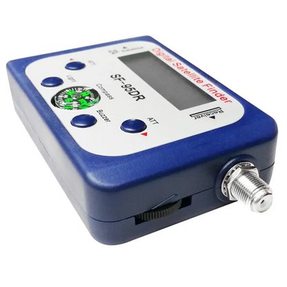 2025+ Digital 95DR Satellite Signal Meter with LCD display, TV receiver and satellite finder for precise dish alignment.