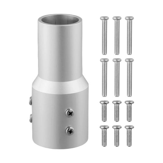 Starlink mast reducer pipe adapter for Gen2, compatible with 0.75 to 2-inch poles, shown with easy installation and secure fit.