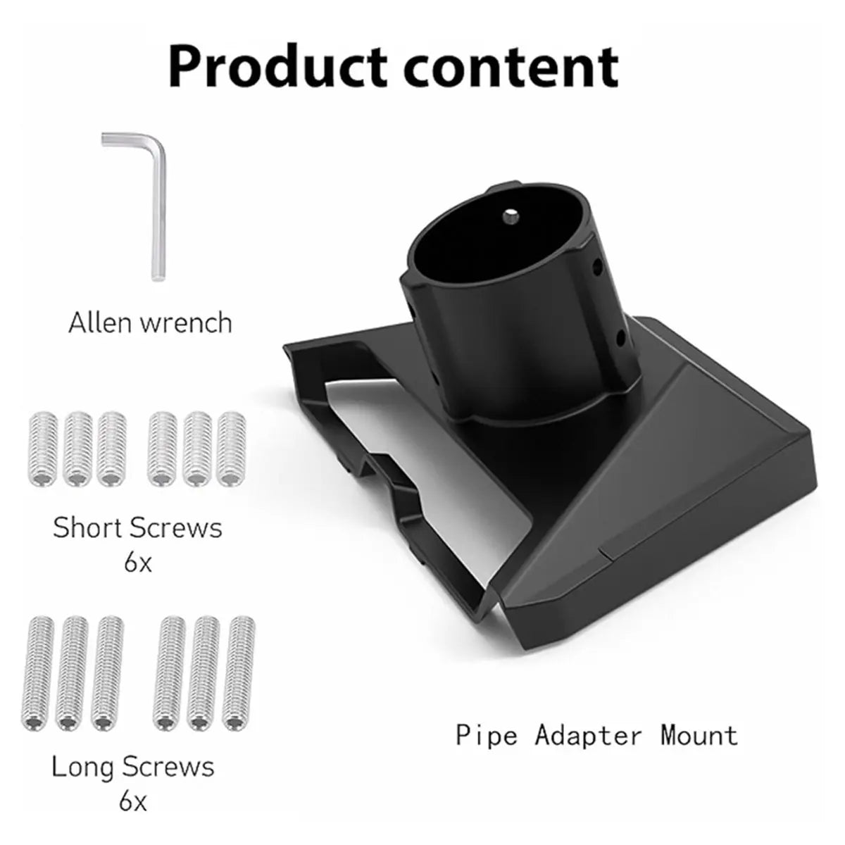 Gen 3 Pipe Adapter for satellite bracket roof mount from BACKUPMYFILESNOW.COM® with fixed connector for secure installation