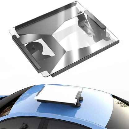 BackupMyFilesNow.com Starlink Mini V4 magnetic car mount kit with roof rack and vehicle handle mounting bracket for secure installation.